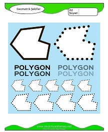 Geometrik Şekiller Çalışma Sayfaları